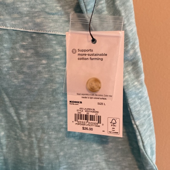 Ladies Sonoma size large short sleeve blouse - Picture 2 of 4